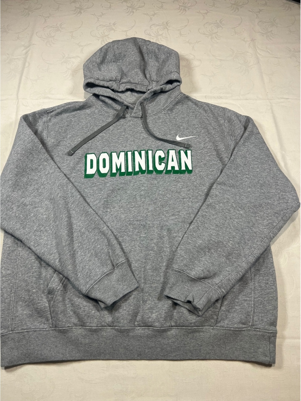 Nike Dominican Gray Fleece Hoodie Size Large